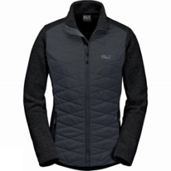 Jack Wolfskin Womens Caribou Crossing Track Jacket Black/Ebony